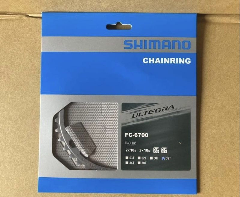Shimano Ultegra FC-6700 39T 130 BCD 5 Bolt Silver Inner Chainring