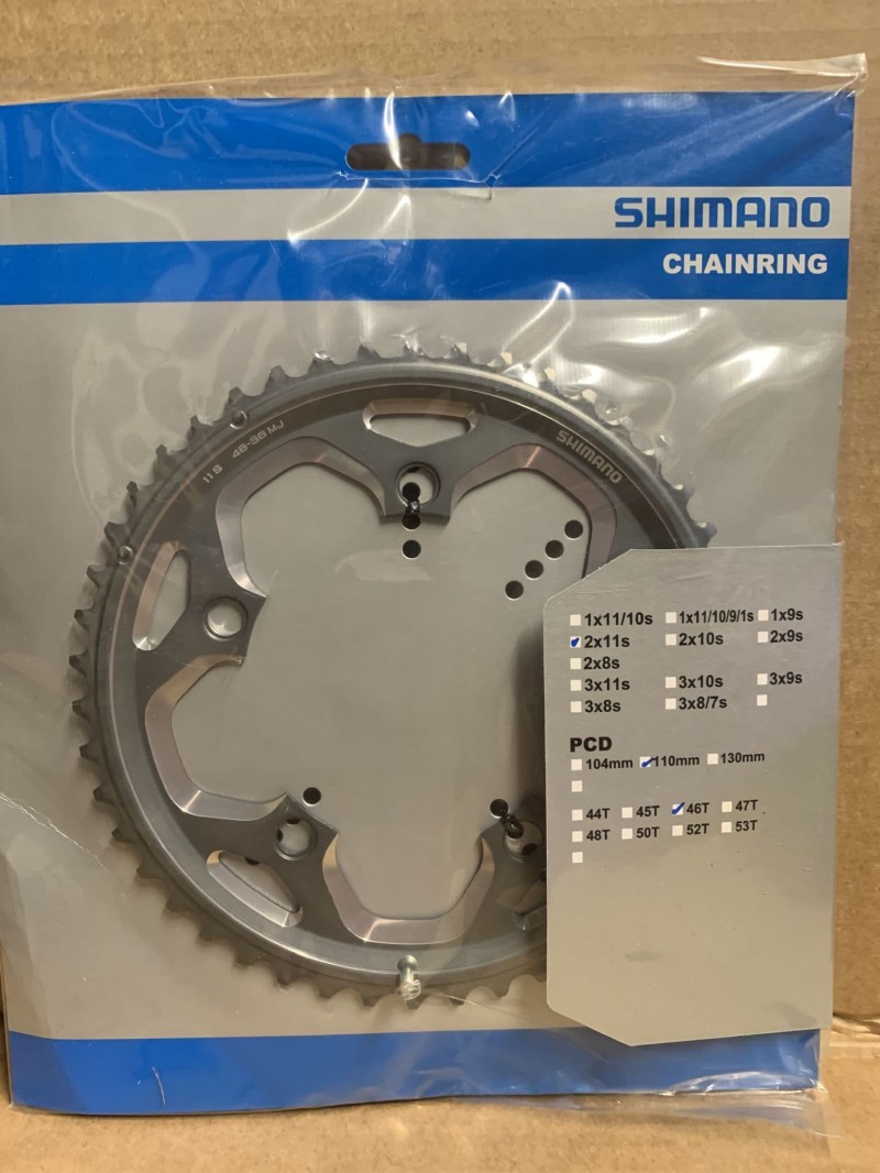 Shimano FC-RS500 10/11 46T 110 BCD 5 Bolt Sil